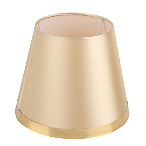 HYWHUYANG Lampenschirm, Schmiedeeisen, europäischer, stilvoller, moderner Lampenschirm für E27-Tischlampen-Stehlampenzubehör (Gold) von HYWHUYANG