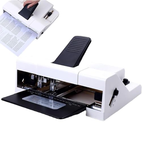 Doppelkopf-Hochleistungshefter, A3/A4/16k-Standardformathefter, Papiereingangstiefe 2-210mm einstellbar, bindet 50 Blatt, für Büro und Schule Doppelkopf-Hochleistungshefter, A3/A4/16k-Standardformathefter, Papiereingangstiefe 2-210mm einstellbar, bindet 50 Blatt, für Büro und Schule von HYYKEJI