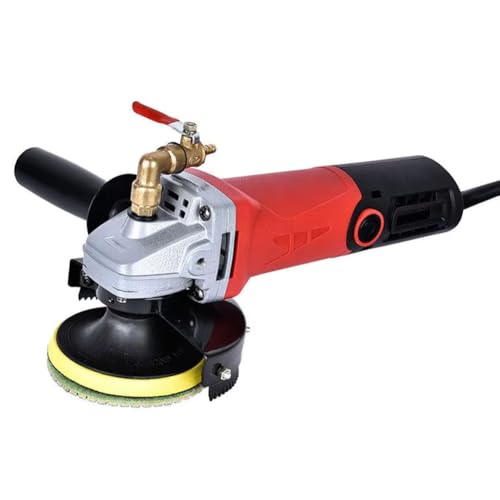HYZHANHONG 900W Lichtwassermühle, Wasserinjektionspoliermaschinegeräuscharme Poliermaschine für Betonstein-Arbeitsplatte, Bodenbelag, Marmor, Keramikfliesen (rot) von HYZHANHONG