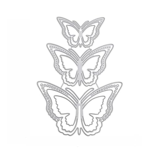HZAOPZE 3 pcs Super hübsch 3D Schmetterling Metall Stanzformen-Frühling Blume Schmetterling Rahmen Stanzformen Schablonen DIY Scrapbooking Dekorative Prägung Papier Scrapbooking Kartenherstellung HZAOPZE 3 pcs Super hübsch 3D Schmetterling Metall Stanzformen-Frühling Blume Schmetterling Rahmen Stanzformen Schablonen DIY Scrapbooking Dekorative Prägung Papier Scrapbooking Kartenherstellung von HZAOPZE