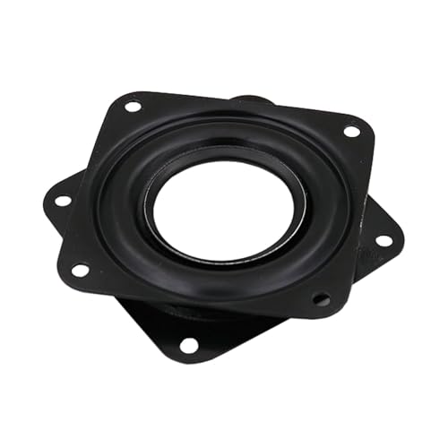 HZEPDVT Mehrzweck-Drehsockel aus verzinktem Stahl, quadratisch, hohl, Universalschaft, Möbelbeschläge, Zubehör, 360 ° Flexible Drehung, schwarz(3in) von HZEPDVT