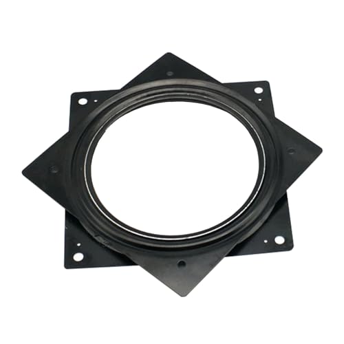 HZEPDVT Mehrzweck-Drehsockel aus verzinktem Stahl, quadratisch, hohl, Universalschaft, Möbelbeschläge, Zubehör, 360 ° Flexible Drehung, schwarz(6in) von HZEPDVT