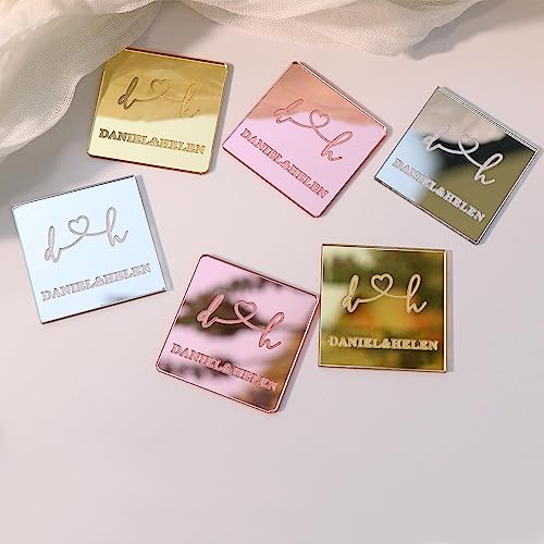 Personalisierte Schokoladen-Etiketten, Spiegel-Acryl-Süßigkeiten-Etiketten, 2,5 cm - 7,6 cm, für Heimwerker, Thanksgiving, Halloween, Weihnachten, Hochzeiten, Brautpartys, Verlobungspartys Personalisierte Schokoladen-Etiketten, Spiegel-Acryl-Süßigkeiten-Etiketten, 2,5 cm - 7,6 cm, für Heimwerker, Thanksgiving, Halloween, Weihnachten, Hochzeiten, Brautpartys, Verlobungspartys von HZGUEOSTB