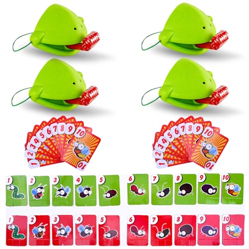 HZHSGLY Frosch-Zungenspiel, Froschmaske simuliert das Fangen von Lebensmitteln in der Natur, Chamäleon-Spiel Blow Air Knock Down the Bug Card, Eidechsenzungenspiel, Stretch-Zunge für Freunde, HZHSGLY Frosch-Zungenspiel, Froschmaske simuliert das Fangen von Lebensmitteln in der Natur, Chamäleon-Spiel Blow Air Knock Down the Bug Card, Eidechsenzungenspiel, Stretch-Zunge für Freunde, von HZHSGLY