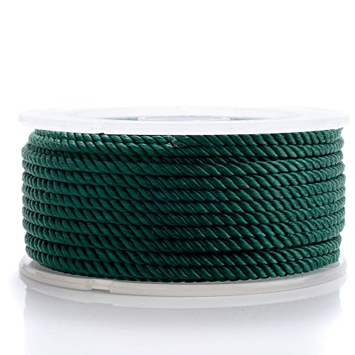 HZLXF1 1,5/2 / 2,5/3 mm buntes verdrehtes Seil Mailand Kordel Perlenfäden geeignet for DIY Armband Halskette geflochtenes Seil Schmuckherstellung Schnur (Color : 31, Size : 3mm 7meter) von HZLXF1