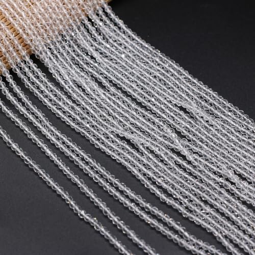 HZLXF1 3mm Naturstein Perlen kleine weiße Spinelle Abschnitt lose Perlen for Schmuckherstellung DIY Halskette Armband HZLXF1 3mm Naturstein Perlen kleine weiße Spinelle Abschnitt lose Perlen for Schmuckherstellung DIY Halskette Armband von HZLXF1