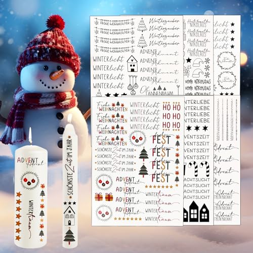 HZMJDHZM 6PCS Kerzen Sticker Weihnachten,Kerzen Aufkleber Weihnachten, Tattoo Folie Kerzen Weihnachten,Kerzentatoo Weihnachten,Kerzentattoos Weihnachten, Kerzenaufkleber,Kerzenfolien Weihnachten HZMJDHZM 6PCS Kerzen Sticker Weihnachten,Kerzen Aufkleber Weihnachten, Tattoo Folie Kerzen Weihnachten,Kerzentatoo Weihnachten,Kerzentattoos Weihnachten, Kerzenaufkleber,Kerzenfolien Weihnachten von HZMJDHZM