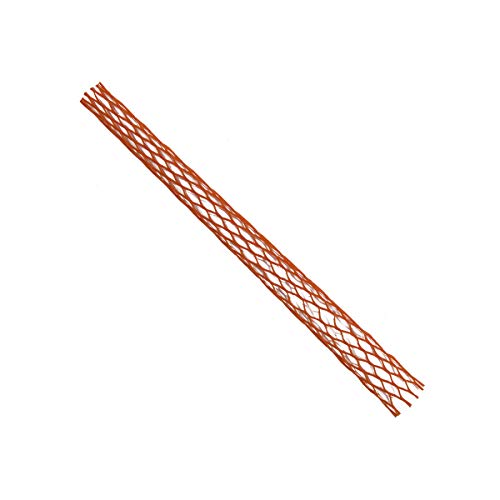 HaGa® 1 m Verpackungsnetz Netzschlauch Schutznetz Ø 10-20 mm | Farbe Orange | Oberflächenschutznetz | Netzbeutel | wiederverwendbar | Meterware von HaGa