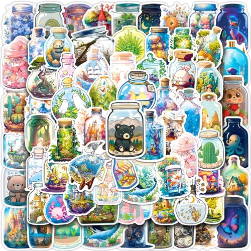 100 Stück Welt in der Flasche Aufkleber, Aesthetic Aufkleber, Vintage Aufkleber, Vintage Sticker Set für Koffer Laptop Fahrrad Skateboard Motorrad Helm Phone Journal Scrapbooking 100 Stück Welt in der Flasche Aufkleber, Aesthetic Aufkleber, Vintage Aufkleber, Vintage Sticker Set für Koffer Laptop Fahrrad Skateboard Motorrad Helm Phone Journal Scrapbooking von HaOrchid