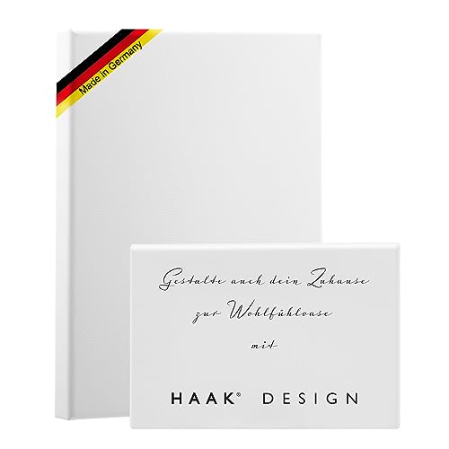 Bespannter Keilrahmen (unbedruckt), 60x100cm, 380g/m² (100% PES), 39 mm (Galerie) Leinwand von Haak