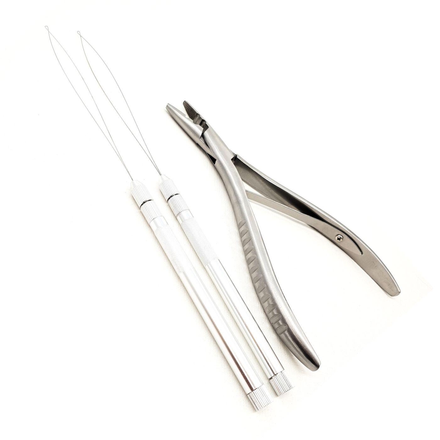 Edelstahl Zangen Kit Für Haarverlängerungen - Ideal Microring-, Nanoring-, Crotchet- Und Feder-Extensions Edelstahl Zangen Kit Für Haarverlängerungen - Ideal Microring-, Nanoring-, Crotchet- Und Feder-Extensions von Haarextensions