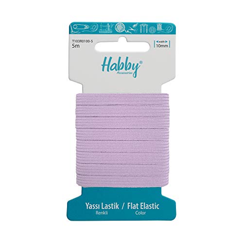 Habby Accessories 5m Gummiband | Elastic Bands | Gummilitze | Gummizug | Gummiband Nähen | Flach | 10mm | Lila Habby Accessories 5m Gummiband | Elastic Bands | Gummilitze | Gummizug | Gummiband Nähen | Flach | 10mm | Lila von Habby Accessories