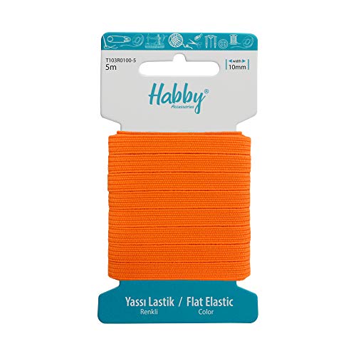 Habby Accessories 5m Gummiband | Elastic Bands | Gummilitze | Gummizug | Gummiband Nähen | Flach | 10mm | Neon Orange Habby Accessories 5m Gummiband | Elastic Bands | Gummilitze | Gummizug | Gummiband Nähen | Flach | 10mm | Neon Orange von Habby Accessories