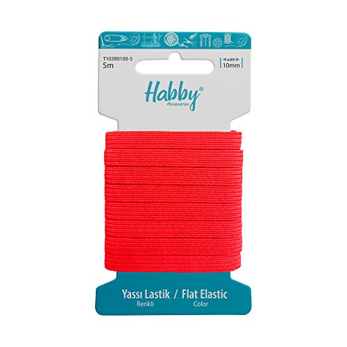 Habby Accessories 5m Gummiband | Elastic Bands | Gummilitze | Gummizug | Gummiband Nähen | Flach | 10mm | Neon Pink Habby Accessories 5m Gummiband | Elastic Bands | Gummilitze | Gummizug | Gummiband Nähen | Flach | 10mm | Neon Pink von Habby Accessories