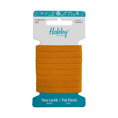 Habby Accessories 5m Gummiband | Elastic Bands | Gummilitze | Gummizug | Gummiband Nähen | Flach | 10mm | Orange Habby Accessories 5m Gummiband | Elastic Bands | Gummilitze | Gummizug | Gummiband Nähen | Flach | 10mm | Orange von Habby Accessories