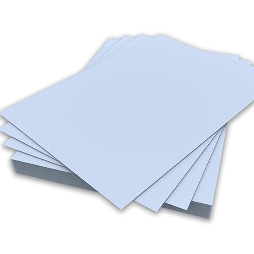 A4-Papier, hellblau, 80 g/m², doppelseitiges Druckerpapier, Kopierer, Origami, Flyer, Zeichnen, Schule, Büro, Druck, 210 mm x 297 mm (A4-Papier, 80 g/m², 500 Blatt) von Habercrafts