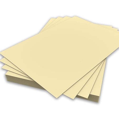 A4 Zitronengelb, 80 g/m² Blatt, doppelseitiges Druckerpapier, Kopierer, Origami-Flyer, Zeichnung, Schule, Büro, Drucken 210 mm x 297 mm (A4, Zitronengelb, 80 g/m², 50 Blatt) von Habercrafts