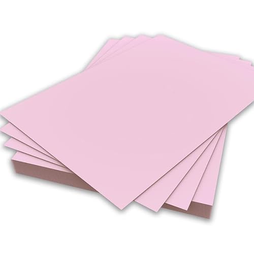 A4-Papier, hellrosa, 80 g/m², doppelseitiges Druckerpapier, Kopierer, Origami, Flyer, Zeichnen, Schule, Büro, Druck, 210 x 297 mm (A4-Papier, 80 g/m², 50 Blatt) von Habercrafts