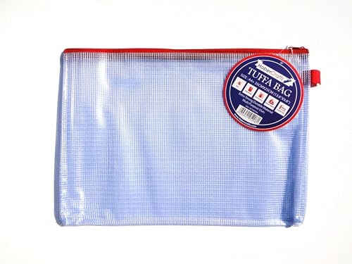 A5 Tuff Bag Zip Wallet Clear Plastic Wallets Zip Pouch File Pencil Case Folder Water Resistant Reinforced Heavy Duty Mesh Bags (Fits A5-1 Pack) A5 Tuff Bag Zip Wallet Clear Plastic Wallets Zip Pouch File Pencil Case Folder Water Resistant Reinforced Heavy Duty Mesh Bags (Fits A5-1 Pack) von Habercrafts