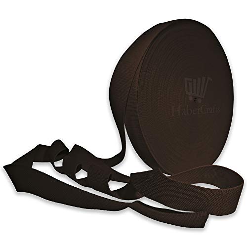 Habercrafts Gurtband, Gürtel, Umreifung, Baumwollmischung, Dunkelbraun, 20 Meters von Habercrafts