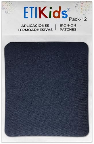 Aufnäher, zum Aufbügeln, Reparaturstoff zum Aufbügeln, für innen und außen, Deko-Set, 8,7 x 10 cm (Marineblau) Aufnäher, zum Aufbügeln, Reparaturstoff zum Aufbügeln, für innen und außen, Deko-Set, 8,7 x 10 cm (Marineblau) von Haberdashery Online