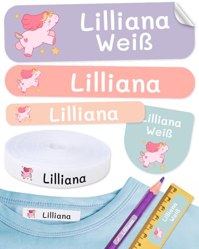 155 Personalisierte Etiketten für Kleidung & Gegenstände. 100 Ökologische Bügeletiketten & 55 Klebeetiketten für Schulmaterial. Individueller Name 155 Personalisierte Etiketten für Kleidung & Gegenstände. 100 Ökologische Bügeletiketten & 55 Klebeetiketten für Schulmaterial. Individueller Name von Haberdashery Online