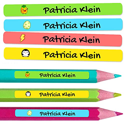 200 personalisierte Klebeetiketten für Bleistifte und Kugelschreiber. Schulaufkleber mit Namen zum Markieren von Gegenständen. Wasserfeste Aufkleber für Schule und Kindergarten Maße 4,6 x 0,6 cm 200 personalisierte Klebeetiketten für Bleistifte und Kugelschreiber. Schulaufkleber mit Namen zum Markieren von Gegenständen. Wasserfeste Aufkleber für Schule und Kindergarten Maße 4,6 x 0,6 cm von Haberdashery Online