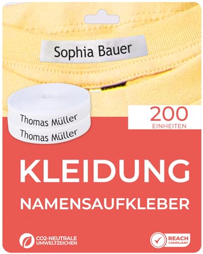200 personalisierte Namensetiketten Stoffetiketten, ideal für Ihre Kinder. Bügeletiketten zum Beschriften von Textilien Geeignet für Kindergärten, Schulen 200 personalisierte Namensetiketten Stoffetiketten, ideal für Ihre Kinder. Bügeletiketten zum Beschriften von Textilien Geeignet für Kindergärten, Schulen von Haberdashery Online