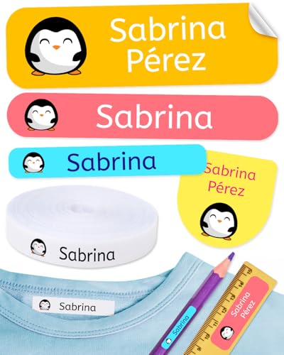 310 Personalisierte Namensetiketten mit Motiv. 200 Ökologische Bügeletiketten & 110 Wasserfeste Klebeetiketten. Ideal für Schule, Kindergarten & Seniorenheim 310 Personalisierte Namensetiketten mit Motiv. 200 Ökologische Bügeletiketten & 110 Wasserfeste Klebeetiketten. Ideal für Schule, Kindergarten & Seniorenheim von Haberdashery Online