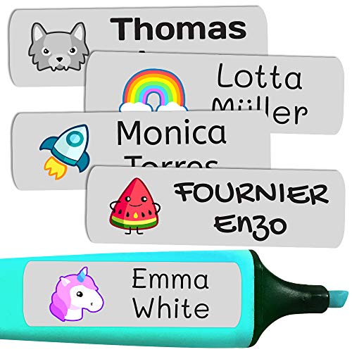 50 personalisierte Klebeetiketten, 6 x 2 cm, zur Kennzeichnung von Objekten, Büchern, Lunchboxen, etc. Color Hellgrau 50 personalisierte Klebeetiketten, 6 x 2 cm, zur Kennzeichnung von Objekten, Büchern, Lunchboxen, etc. Color Hellgrau von Haberdashery Online