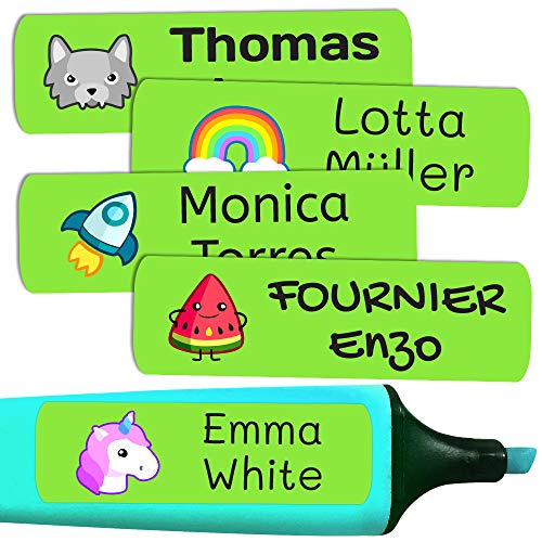 50 personalisierte Klebeetiketten, 6 x 2 cm, zur Kennzeichnung von Objekten, Büchern, Lunchboxen, etc. Color Hellgrün 50 personalisierte Klebeetiketten, 6 x 2 cm, zur Kennzeichnung von Objekten, Büchern, Lunchboxen, etc. Color Hellgrün von Haberdashery Online