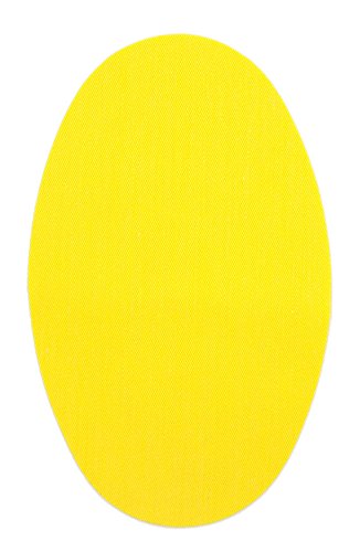 6 Patches zum aufbügeln farbe Gelb. Bügeleisen Reparatursatz 16 x 10 cm. RP15 von Haberdashery Online