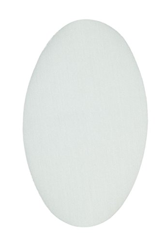 6 Patches zum aufbügeln farbe Weiß. Bügeleisen Reparatursatz 16 x 10 cm. RP6 von Haberdashery Online