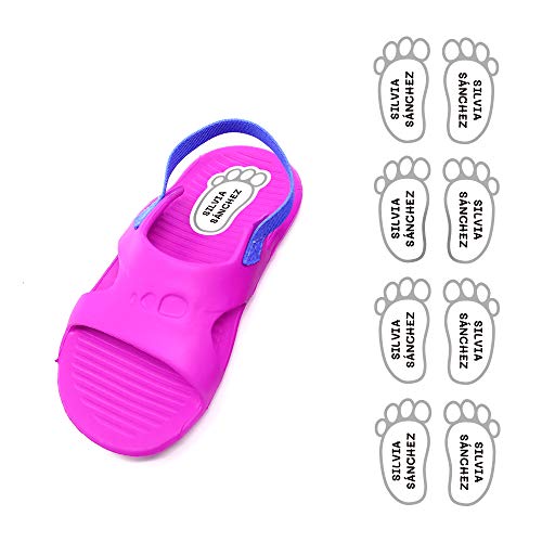 Haberdashery Online 8 Paar Klebeetiketten für Schuhe mit einer Fußform von 21 x 37,5 mm. Modell: 0. Weiß von Haberdashery Online