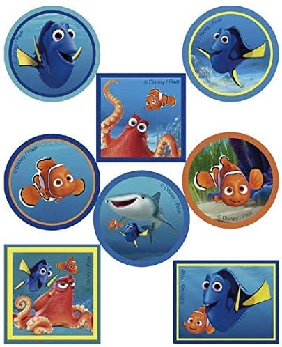 8 im Siebdruckverfahren hergestellte Kinderaufnäher zum Aufbügeln auf die Kleidung. Heißklebeanwendungen zum Reparieren und Dekorieren von Hosen, Jacken, Pullovern, Rucksäcken usw. (Finding Nemo) von Haberdashery Online