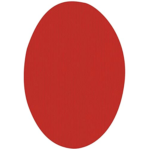 Elastische Knieschützer für Kleidung | Patches, um Kleidung zu reparieren. 6 Ellbogenschützer oder Knieschützer von 9 x 13 cm. Farbe: Rot von Haberdashery Online