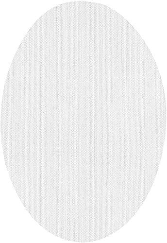 Elastische Knieschützer für Kleidung | Patches, um Kleidung zu reparieren. 6 Ellbogenschützer oder Knieschützer von 9 x 13 cm. Farbe: Weiß von Haberdashery Online