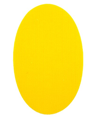 2 Patches zum aufbügeln farbe Gelb. Cord Stoff Patch 16 x 10 cm. RPN5 von Haberdashery Online