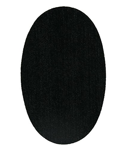 Haberdashery Online 6 Denim Flicken, Klebefläche. Flicken schützen Ihre Kleidung und Hose, Jacken, Pullover und Hemden. 16 x 10 cm. Ref. 43.Schwarz texanisch von Haberdashery Online