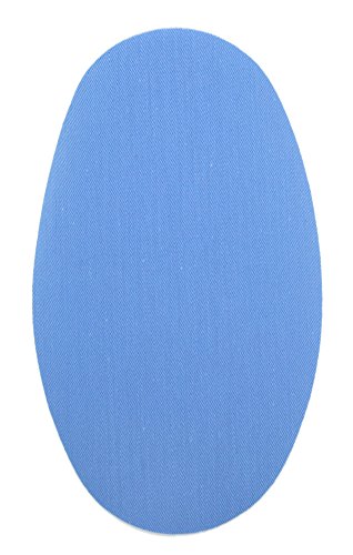 Haberdashery Online 6 Patches zum aufbügeln Farbe Hellblau. Bügeleisen Reparatursatz 16 x 10 cm. RP3 von Haberdashery Online