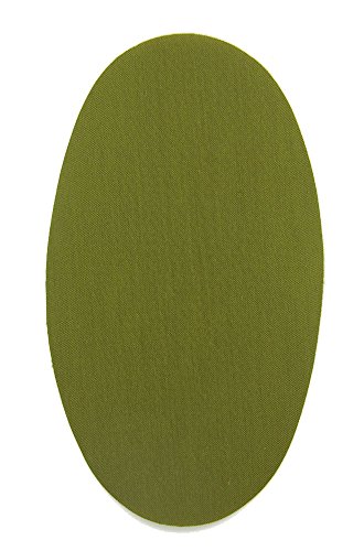 Haberdashery Online 6 Patches zum aufbügeln Farbe Khaki-Grün. Bügeleisen Reparatursatz 16 x 10 cm. RP19 von Haberdashery Online