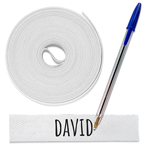 Stoffetiketten zum Aufbügeln, beschriften von Kleidung, Namensschilder für Pflegeheime, Camp, Uniformen, Tagespflege, Hochschule, 3 x 1 cm. Stift enthalten (Weiß) Stoffetiketten zum Aufbügeln, beschriften von Kleidung, Namensschilder für Pflegeheime, Camp, Uniformen, Tagespflege, Hochschule, 3 x 1 cm. Stift enthalten (Weiß) von Haberdashery Online