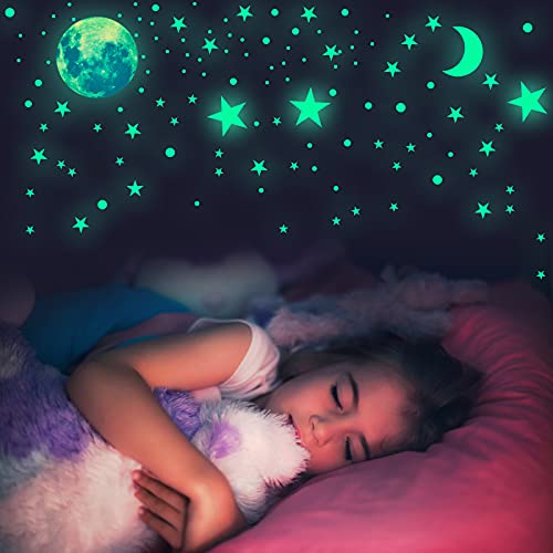 Habett Leuchtsterne Aufkleber, 6 Stück Leuchtsticker 445 Sternenhimmel Wandaufkleber Mond und Sterne Selbstklebend Leuchtaufkleber Leuchtende Wanddeko Wandsticker Set für Baby Kinder Schlafzimmer Habett Leuchtsterne Aufkleber, 6 Stück Leuchtsticker 445 Sternenhimmel Wandaufkleber Mond und Sterne Selbstklebend Leuchtaufkleber Leuchtende Wanddeko Wandsticker Set für Baby Kinder Schlafzimmer von Habett