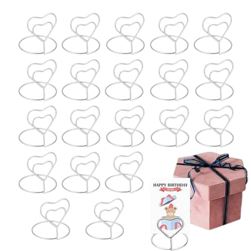 20 Stück Kartenhalter Hochzeit Platzkartenhalter, Memohalter Kartenhalter Clip, Memo Halter Notiz Clip, Bilderrahmen Clip Memo, Fotohalter Für Hochzeits Geburtstags Party Dekor 20 Stück Kartenhalter Hochzeit Platzkartenhalter, Memohalter Kartenhalter Clip, Memo Halter Notiz Clip, Bilderrahmen Clip Memo, Fotohalter Für Hochzeits Geburtstags Party Dekor von Hachera