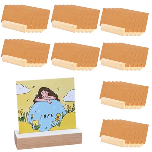 Hachera 40 Stück Stabil Holz Tischkartenhalter, Kreative Kartenhalter Aus Holz, Fotohalter, Menükartenhalter, Postkartenhalter Hachera 40 Stück Stabil Holz Tischkartenhalter, Kreative Kartenhalter Aus Holz, Fotohalter, Menükartenhalter, Postkartenhalter von Hachera