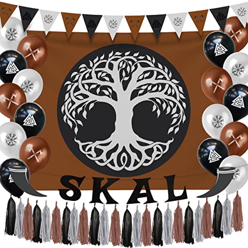 Hades Viking Dekorationen Partybox – Wikinger Wand Fenster Tischdekorationen – Wikinger Luftballons Girlanden Banner Hintergrund Dekor – Partyzubehör für Erwachsene Kinder – Geburtstagsparty-Box Hades Viking Dekorationen Partybox – Wikinger Wand Fenster Tischdekorationen – Wikinger Luftballons Girlanden Banner Hintergrund Dekor – Partyzubehör für Erwachsene Kinder – Geburtstagsparty-Box von Hades