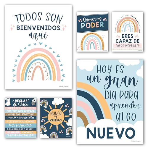 6 Boho-Poster für Spanische Klassenzimmer – Mittel- und Oberschul-Dekoration, pädagogische Spanisch-Poster 6 Boho-Poster für Spanische Klassenzimmer – Mittel- und Oberschul-Dekoration, pädagogische Spanisch-Poster von Hadley Designs
