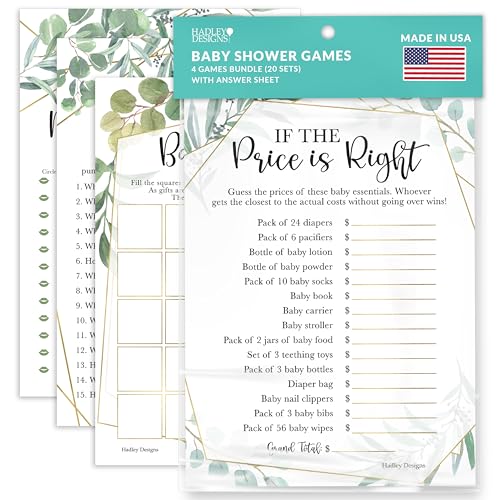 Hadley Designs Greenery Babyparty-Spiele, geschlechtsneutrales Bingo-Spiel, Raten, wer Mama oder Papa Babyparty-Spiel, Preis ist richtig, Babyparty-Spiel, lustige Babyparty-Spiele, Väter-Witze, 40 Hadley Designs Greenery Babyparty-Spiele, geschlechtsneutrales Bingo-Spiel, Raten, wer Mama oder Papa Babyparty-Spiel, Preis ist richtig, Babyparty-Spiel, lustige Babyparty-Spiele, Väter-Witze, 40 von Hadley Designs