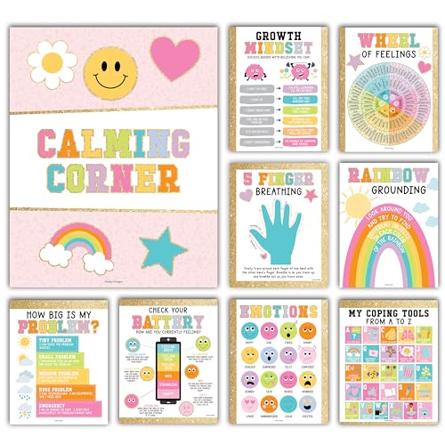 Hadley Designs Poster "Calming Corn" für Klassenzimmer, ein Muss für Lehrer, 28 x 35 cm, "Calm Down Corner", Gefühle-Tabelle für Kinder im Alter von 4–8 Jahren, Poster mit Aufschrift "Feelings Wheel Hadley Designs Poster "Calming Corn" für Klassenzimmer, ein Muss für Lehrer, 28 x 35 cm, "Calm Down Corner", Gefühle-Tabelle für Kinder im Alter von 4–8 Jahren, Poster mit Aufschrift "Feelings Wheel von Hadley Designs