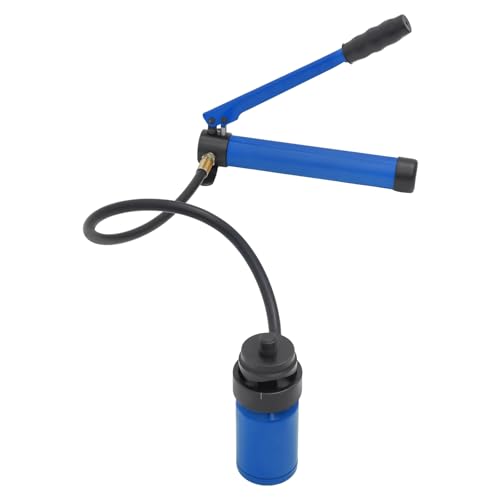 80KN Hydraulischer Blechlocher Hydraulischer Locher Set mit 6 Stanzformen Stanzen 1/2", 3/4", 1", 1-1/4", 1-1/2", 2",Hydraulikpumpe Lochstanzen Für 3,2 mm dicker Edelstahl,Kunststoff (Blau) von Hadwigger